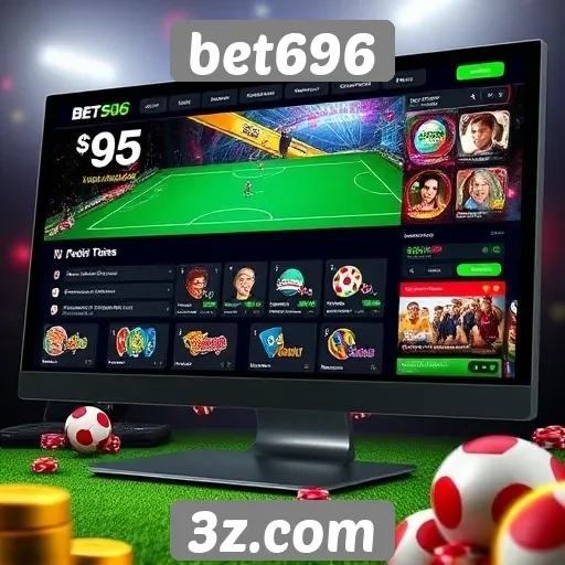 Interface e usabilidade do site de jogos bet696