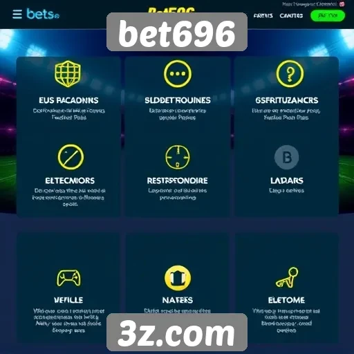 Análise das funcionalidades do site bet696